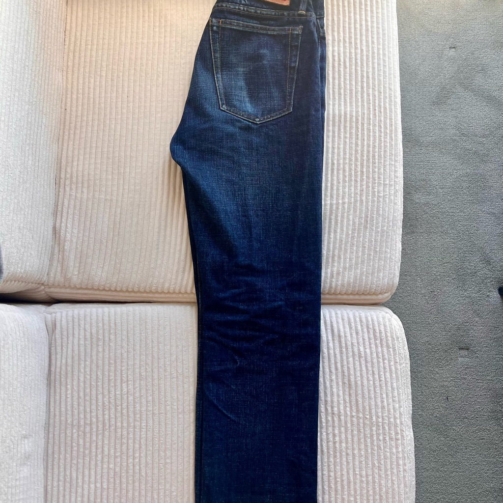 Left Field Nyc Slim Indigo Men's Chelsea Japanese Denim Jeans Made In Usa 32x31
